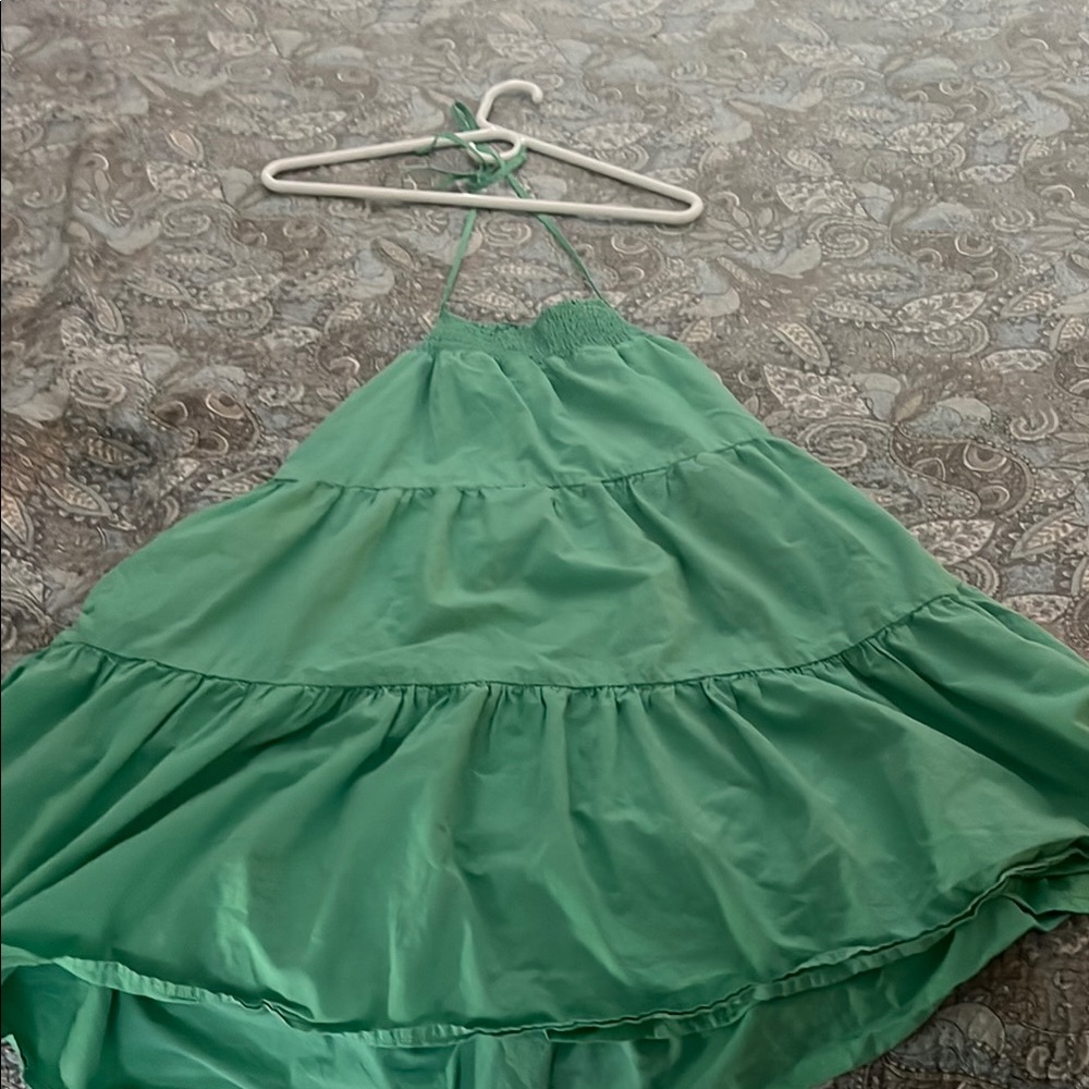 American Eagle Outfitters Green halter dress